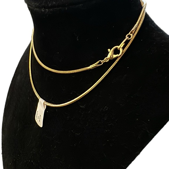 Vintage Made In Korea Gold Tone Snake Chain Women’s Necklace 23” Unused - Picture 1 of 3
